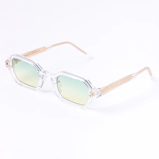 Mauro Cherner LIBERTÀ Nº1 - Transparant/Groen - Zonnebril - Premium Polycarbonate van Mauro Cherner