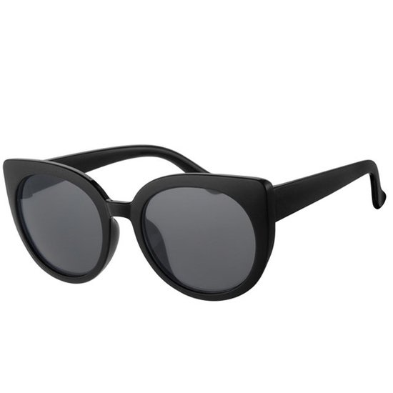 Meisjeszonnebril vlindermodel effen zwart 5-8jr - 100% UV cat 3 van Merkloos