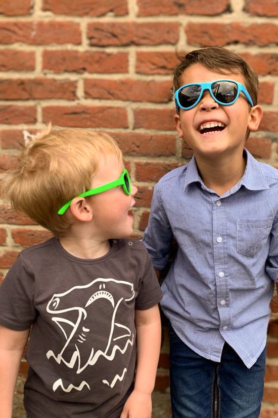 Melleson Eyewear - Kinderzonnebril Charlie 3 - 7 jaar - maat M - blauw van Melleson
