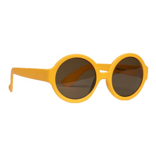 Melleson Eyewear - Kinderzonnebril Lenny 3-7 jaar - maat M - Oranje/Geel van Melleson Eyewear