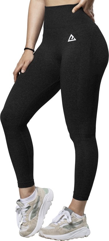 Mewave - Sportlegging zwart - Dames - Sportbroek - Sportkleding - Yoga legging - Hardloopbroek - Tiktok - Fitness - Maat XL van Mewave