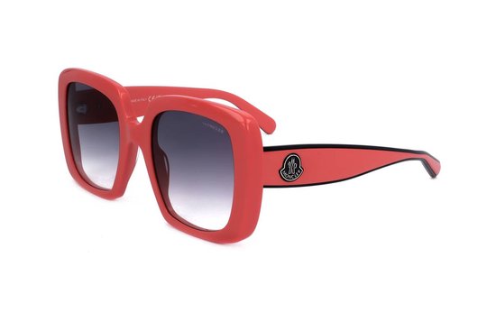Moncler ML0259 66B SHINY RED 53/22/140 Vrouw Zonnebrillen van Merkloos