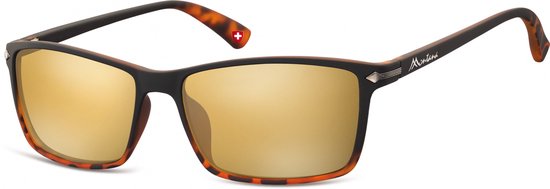 Montana By Sgb Zonnebril Unisex Zwart/bruin (turtle) (ms51)