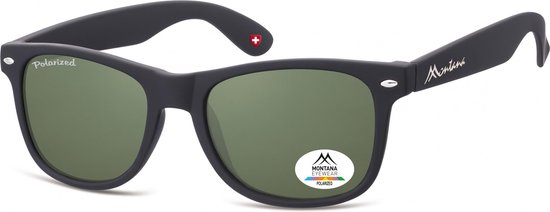 Montana By Sgb Zonnebril Unisex Zwart/groen (mp1-xl) van MontAna