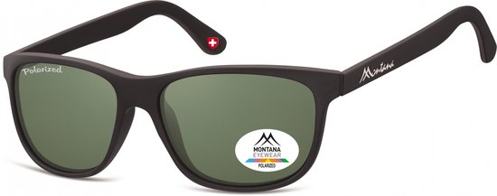 Montana By Sgb Zonnebril Unisex Zwart/groen (mp48) van MontAna