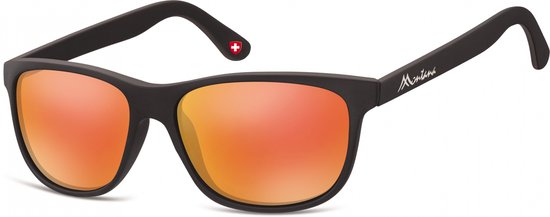 Montana By Sgb Zonnebril Unisex Zwart/rood (ms48) van MontAna