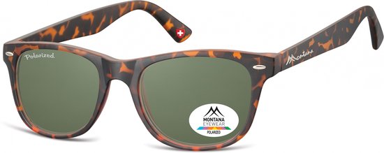 Montana MP10A- Zonnebril - wayfarer model - havana- polarizerend van Montana.