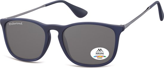 Montana MP34D- zonnebril- blauw- vierkant metalen veren- polarizerend van MontAna