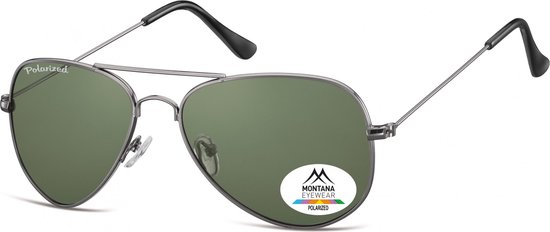 Montana - MP94C - Zonnebril - stijl - Gunmetal - Lensbreedte 57 mm van MontAna