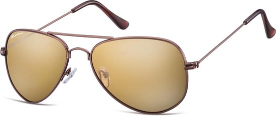 Montana - MS94D - Zonnebril - Piloten Bril - Bruin - Lensbreedte 57 mm van MontAna