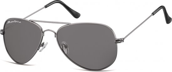 Montana - S94 - Zonnebril - Aviator stijl - Gunmetal - Lensbreedte 57 mm van Montana.
