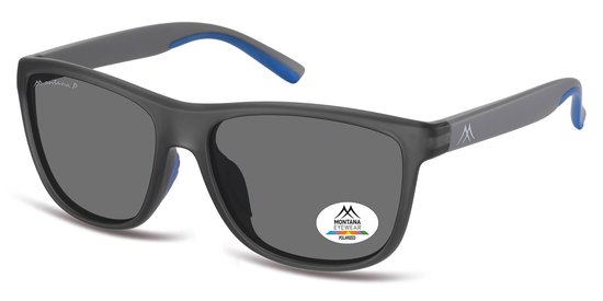 Montana Zonnebril Polarized Antraciet Blauw MP199B van Montana.