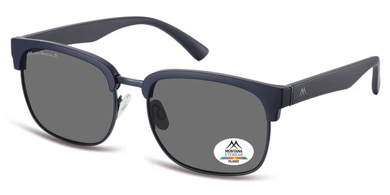 Montana Zonnebril Polarized Glanzend / Mat Blauw MP192B van Montana.