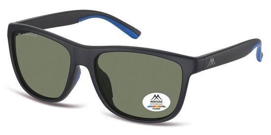 Montana Zonnebril Polarized Zwart Blauw MP199A