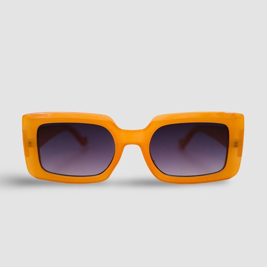 Montuurtjevoorjou - Aurora Orange - Zonnebril - Zonnebril heren en dames - Rechthoekig - Oranje van Montuurtjevoorjou