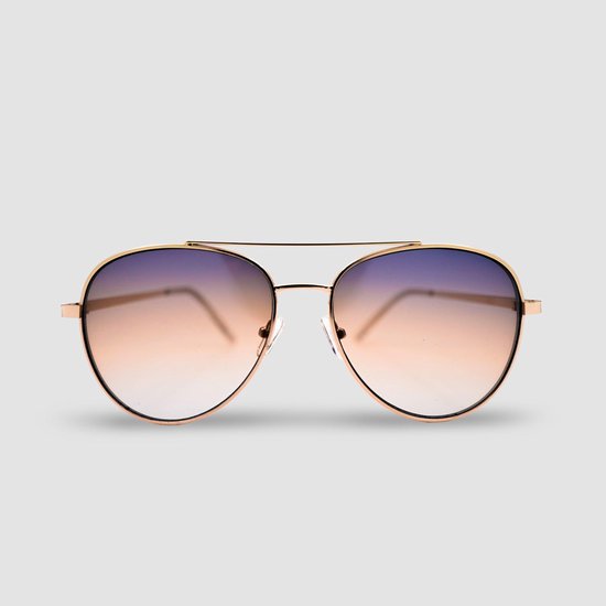 Montuurtjevoorjou - Aviator Gold Green 2.0 - Zonnebril - Heren - Dames - Festival Bril - Goud van Montuurtjevoorjou