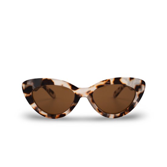 Montuurtjevoorjou - Avy White Black - Kinder zonnebril - Wit - Cat Eye - Meisjes zonnebril van Merkloos