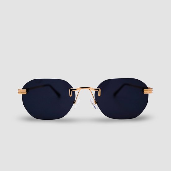 Montuurtjevoorjou - Bossa Black - Zonnebrillen - Zonnebril heren en dames - Metaal - Zwart van Montuurtjevoorjou