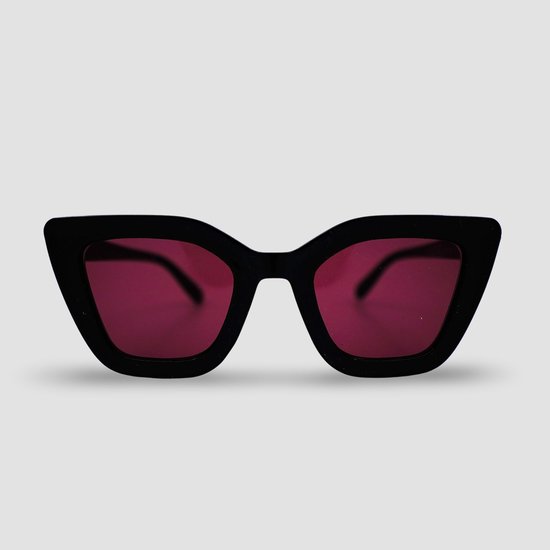 Montuurtjevoorjou - Chiara Black - Zonnebril - Zonnebril Dames - Cateye - Zwart van Montuurtjevoorjou