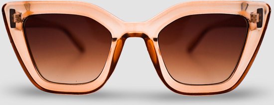 Montuurtjevoorjou - Chiara Brown - Zonnebril - Zonnebril Dames - Cateye - Bruin van Montuurtjevoorjou