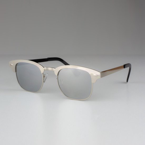 Montuurtjevoorjou - Club Metal Silver - Zonnebril - Zonnebril Heren- Metaal - Zilver van Montuurtjevoorjou