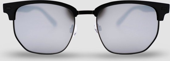 Montuurtjevoorjou - Club Silver 2.0 - Ronde Zonnebril - Zonnebril Heren - Zilver van Montuurtjevoorjou