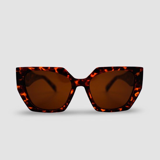 Montuurtjevoorjou - Crystal Leopard - Zonnebril - Zonnebril Dames - Acetaat - Leopard - Bruin van Montuurtjevoorjou