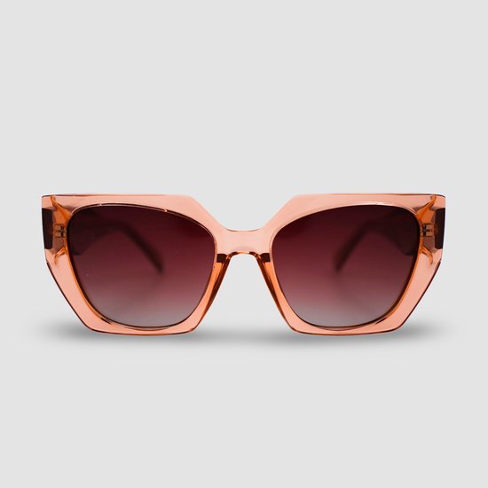 Montuurtjevoorjou - Crystal Pink - Zonnebril - Zonnebril Dames - Acetaat - Roze van Montuurtjevoorjou