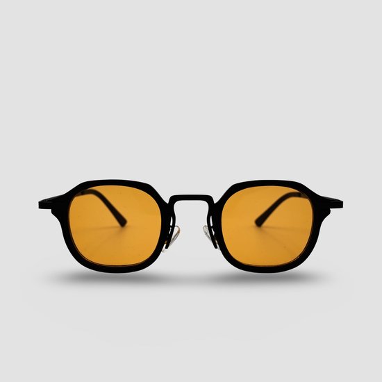 Montuurtjevoorjou - Discover Orange - Oranje Zonnebril - Heren zonnebril - Festival Zonnebril - Zwart - Koningsdag van Merkloos