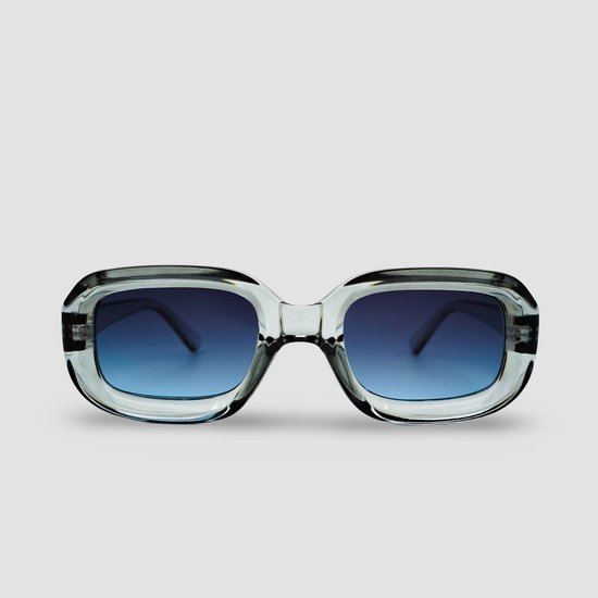 Montuurtjevoorjou - Flare Blue - Zonnebril - Dames - Heren - Festival Bril - Transparant van Merkloos