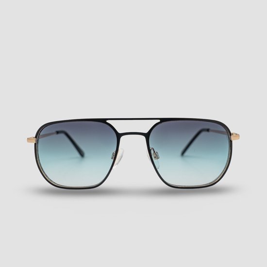 Montuurtjevoorjou - Hikoshi Blue - Zonnebril - Heren zonnebril - Metaal - Blauw van Merkloos