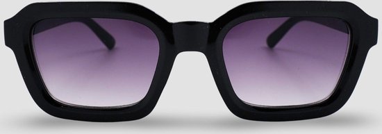 Montuurtjevoorjou - Jersey Black - Zonnebril - Zonnebril heren en dames - Vierkant - Zwart van Montuurtjevoorjou