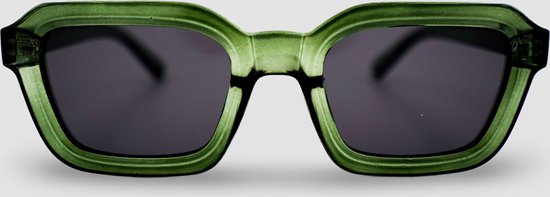 Montuurtjevoorjou - Jersey Green - Zonnebril - Zonnebril heren en dames - Vierkant - Groen van Montuurtjevoorjou