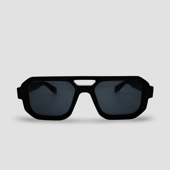 Montuurtjevoorjou - Lyon Black - Zonnebril - Heren zonnebril - Festival Bril - Zwart van Montuurtjevoorjou