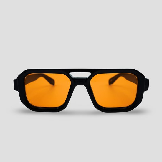 Montuurtjevoorjou - Lyon Orange - Zonnebril - Heren zonnebril - Festival Bril - Oranje van Montuurtjevoorjou