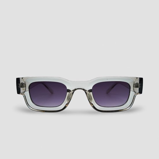 Montuurtjevoorjou - Pacific Clear Purple - Zonnebril - Heren - Dames - Festival Bril - Transparant van Montuurtjevoorjou