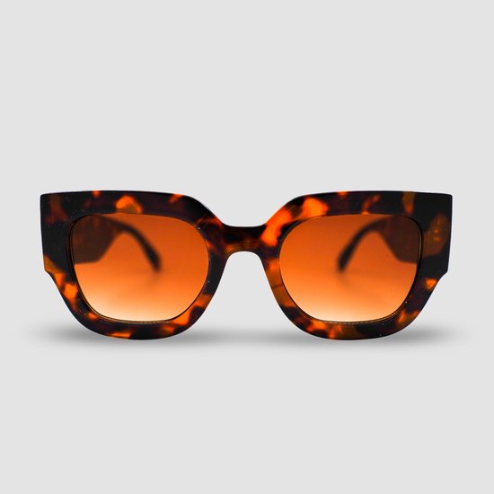 Montuurtjevoorjou - Paris Leopard - Zonnebril - Zonnebril Dames - Rond - Bruin van Montuurtjevoorjou