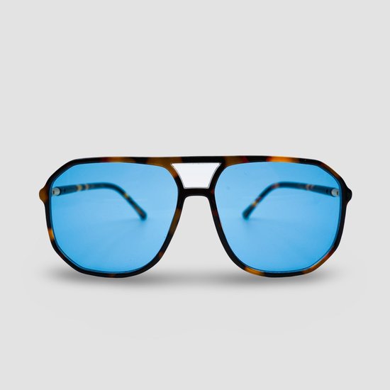 Montuurtjevoorjou - Perfetto Blue - Zonnebril - Heren - Dames - Festival Bril - Blue van Montuurtjevoorjou