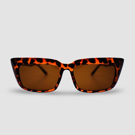 Montuurtjevoorjou - Rectangle Leopard - Zonnebril - Zonnebril Dames - Rechthoek - Leopard van Montuurtjevoorjou