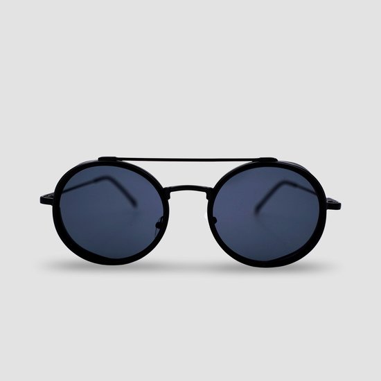 Montuurtjevoorjou - Shadow Black - Zonnebril - Zonnebril Heren - Rond - Zwart van Montuurtjevoorjou