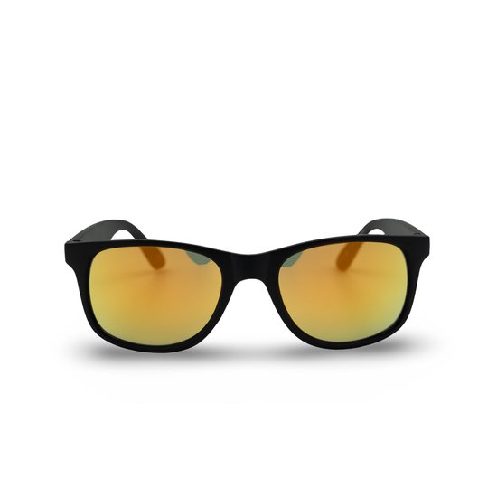 Montuurtjevoorjou - Tim Orange - Kinder zonnebril - Zwart - Jongens Zonnebril van Merkloos