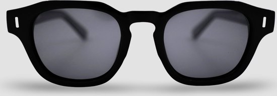 Montuurtjevoorjou - Tulum Black - Zonnebril - Zonnebril heren en dames - Acetaat - Zwart van Montuurtjevoorjou