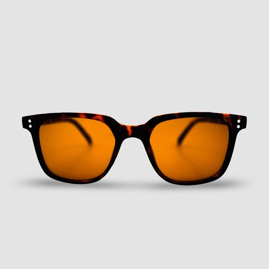 Montuurtjevoorjou - Way Leopard - Zonnebril - Zonnebril heren en dames - Vierkant - Bruin van Montuurtjevoorjou