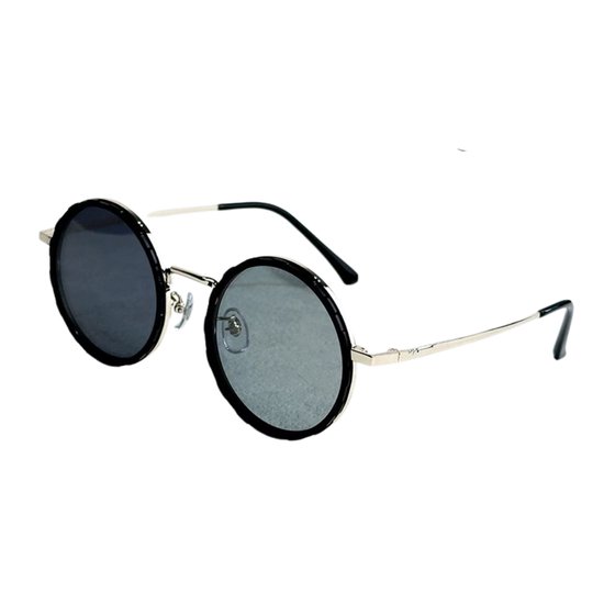 Mookes Ronde gepolariseerde zonnebril 1-9 versnellingen verstelbare tint zonnebril met ND-filterlenzen Gold 49mm van Mookes