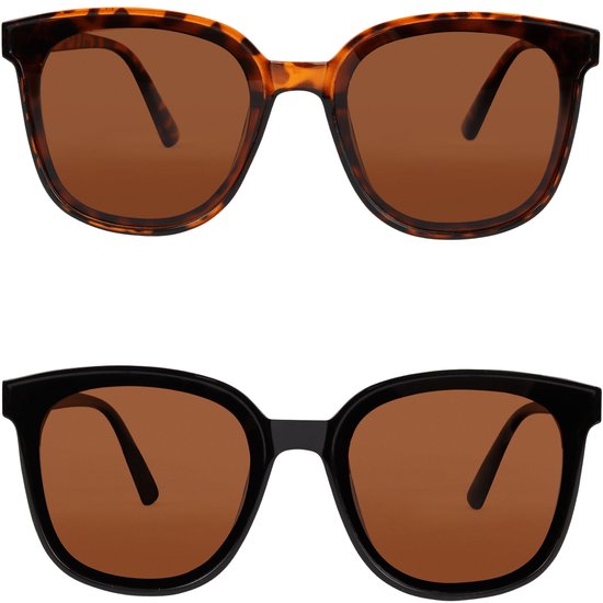 MowMow® 2-pack XL Zonnebril dames - Gepolariseerd - UV 400 van MowMow