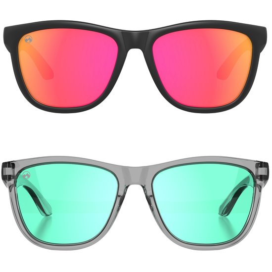 MowMow® 2-pack Zonnebril heren - Zonnebril dames - Gepolariseerd - X-CelLens - ZEUS collectie van MowMow