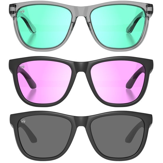 MowMow 3-pack Zonnebril - Gepolariseerd - Heren - Dames - ZEUS collection
