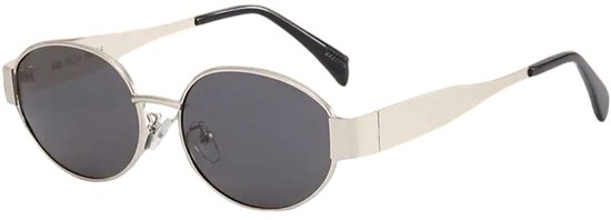 Mpariz - Dames Zonnebril – Zilver Blauw – Modieus & Anti-Schittering Lens – UV-Bescherming