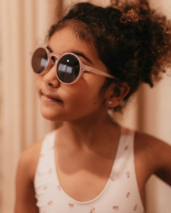 Mrs Ertha Glee Sunglasses/Zonnebril - Glitter Blush van Mrs Ertha
