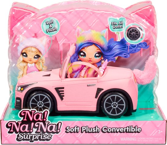 Na! Na! Na! Surprise Cabrio - Soft Plush Convertible Auto - Poppenvervoersmiddel van N/A
